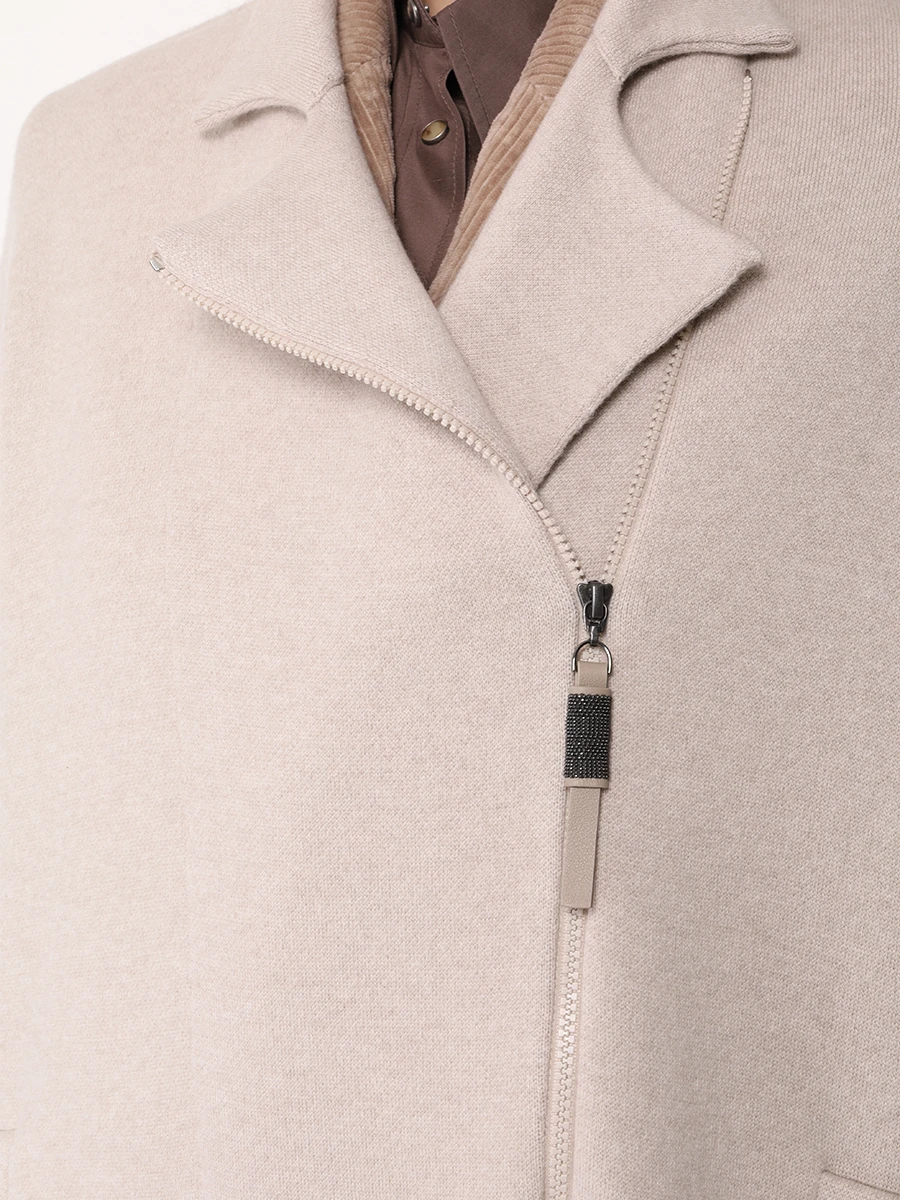 Пальто кашемировое BRUNELLO CUCINELLI M12117516P CIT72 Бежевый  Фото 5