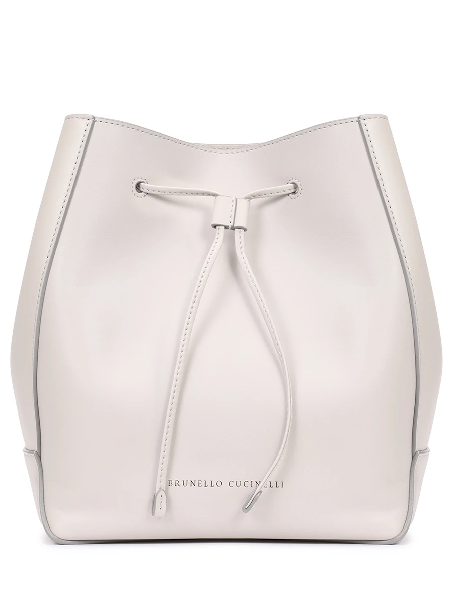 Сумка кожаная BRUNELLO CUCINELLI MBHED2602P C9593 Серый  Фото 6