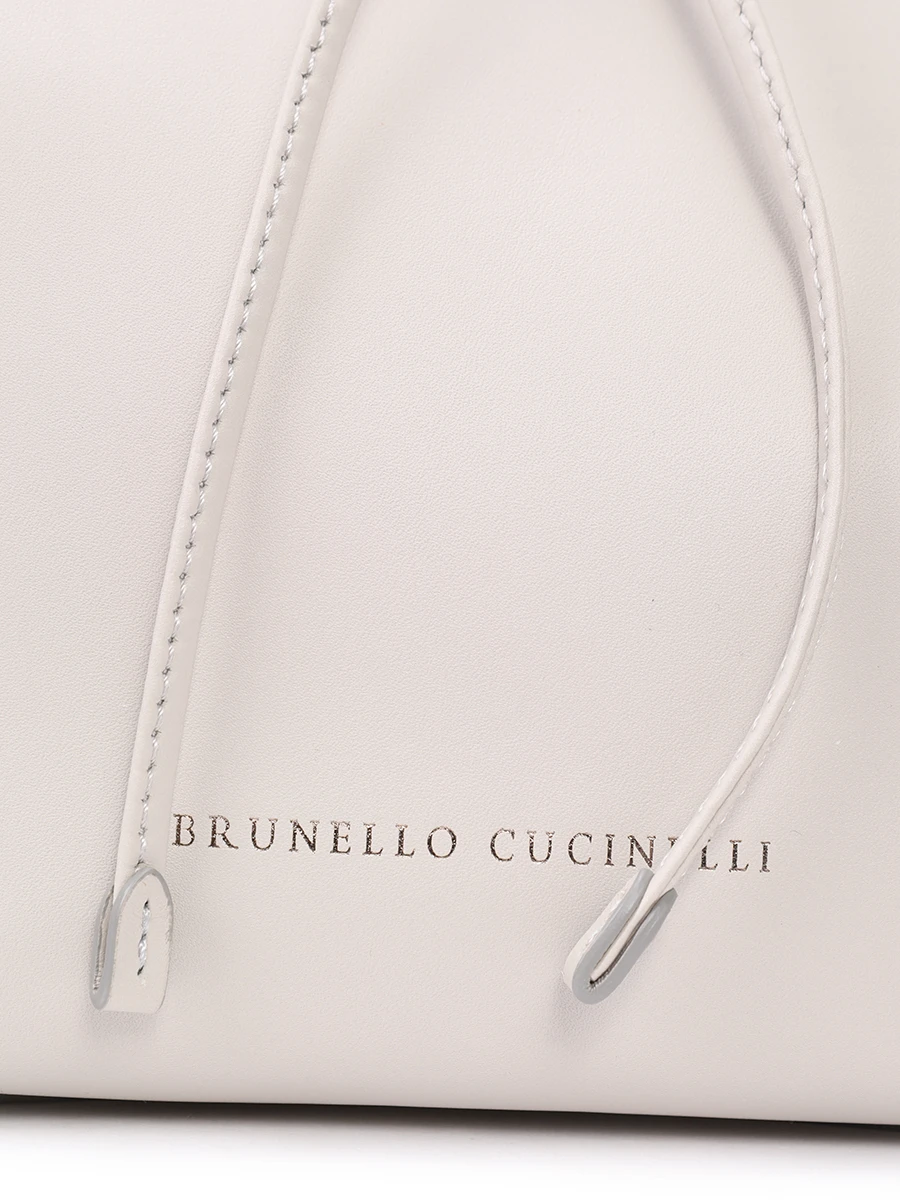 Сумка кожаная BRUNELLO CUCINELLI MBHED2602P C9593 Серый  Фото 5