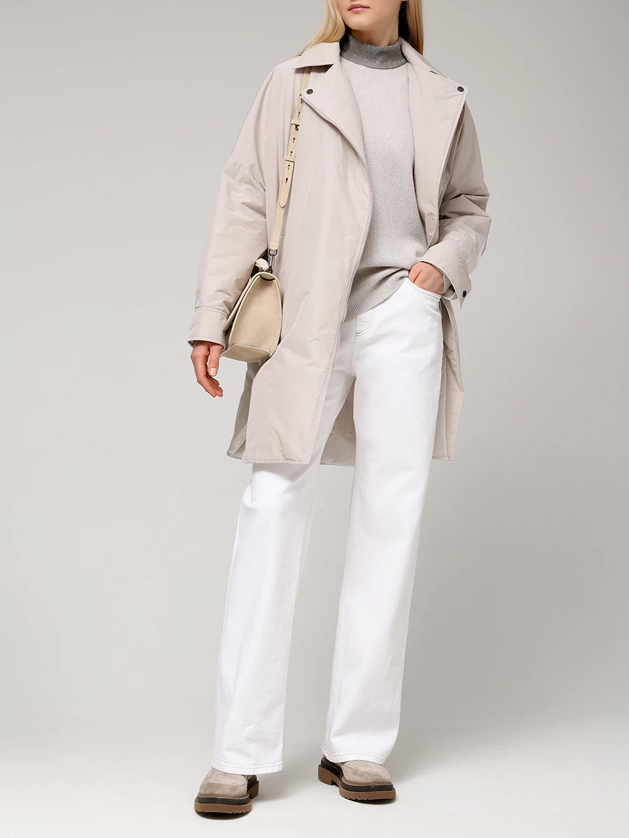 Свитер кашемировый BRUNELLO CUCINELLI M12191114P C9610 Бежевый  Фото 2