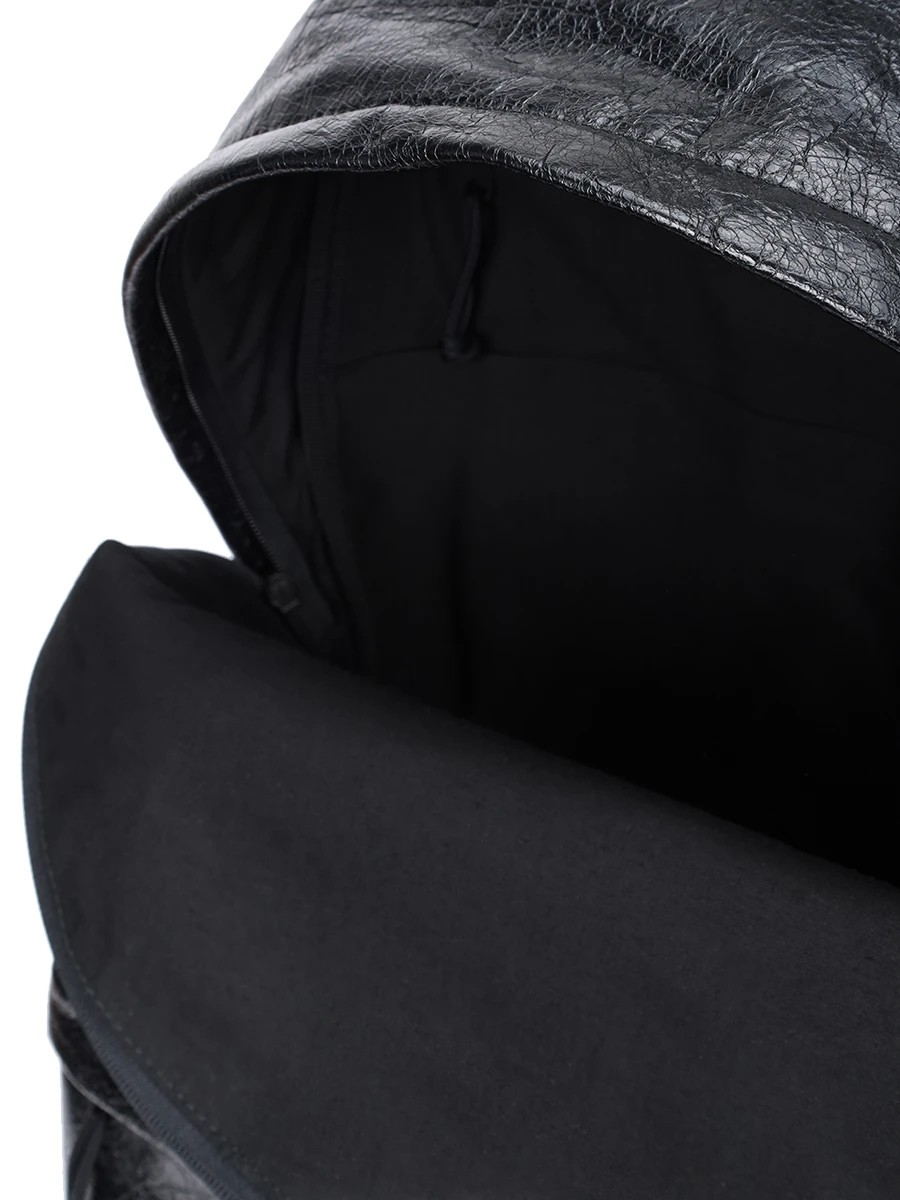 Рюкзак кожаный BALENCIAGA 503221 1VG07 1000 Черный  Фото 4