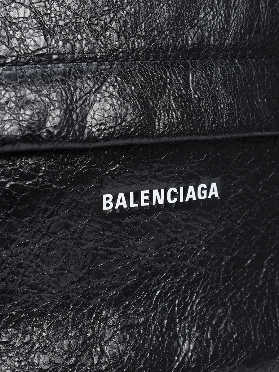 Рюкзак кожаный BALENCIAGA 503221 1VG07 1000 Черный  Фото 5