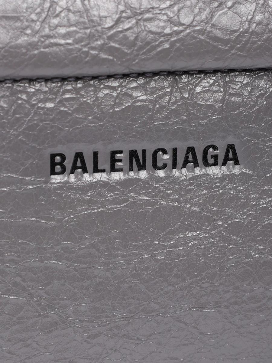 Рюкзак кожаный BALENCIAGA 503221 1VG07 1404 Серый  Фото 5