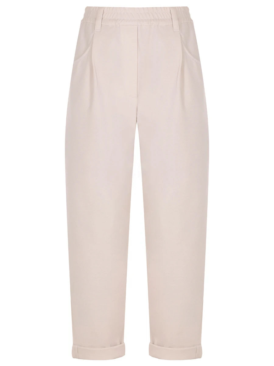 Брюки хлопковые BRUNELLO CUCINELLI MPR24P7745 C2350 Бежевый 