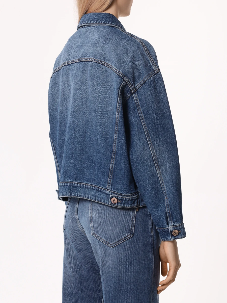 Куртка джинсовая BRUNELLO CUCINELLI MA0952984P C8969 Синий  Фото 3