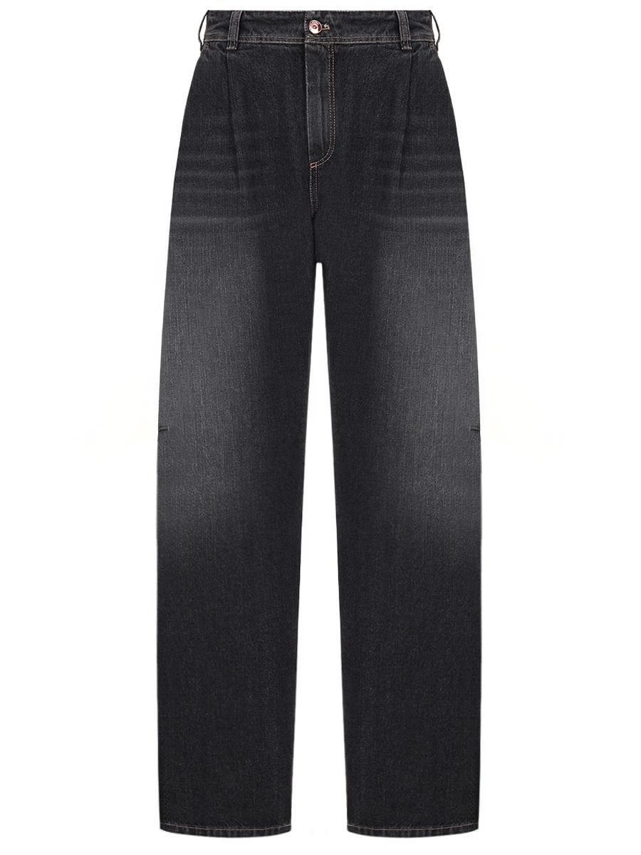 Джинсы хлопковые BRUNELLO CUCINELLI MA095P5912 8999 Темно- Серый 