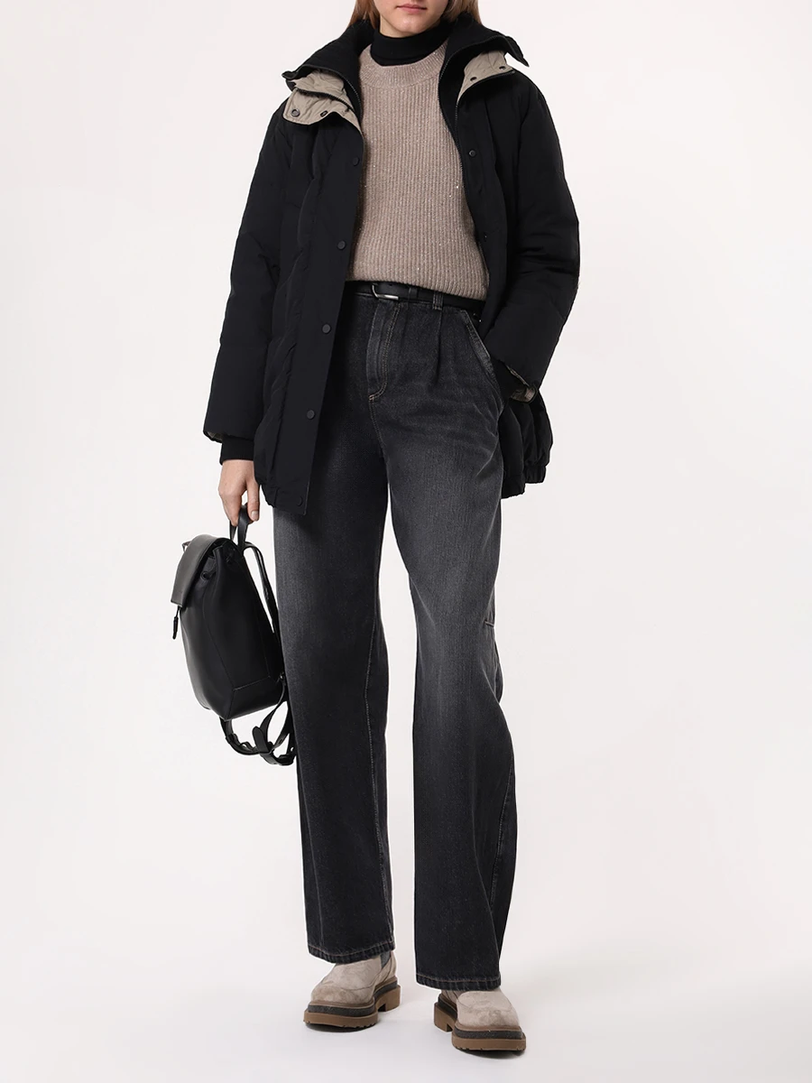 Джинсы хлопковые BRUNELLO CUCINELLI MA095P5912 8999 Темно- Серый  Фото 2