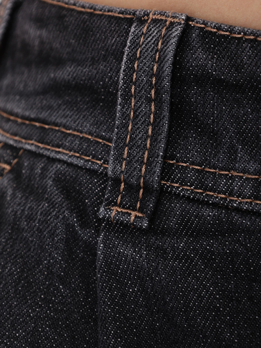 Джинсы хлопковые BRUNELLO CUCINELLI MA095P5912 8999 Темно- Серый  Фото 6