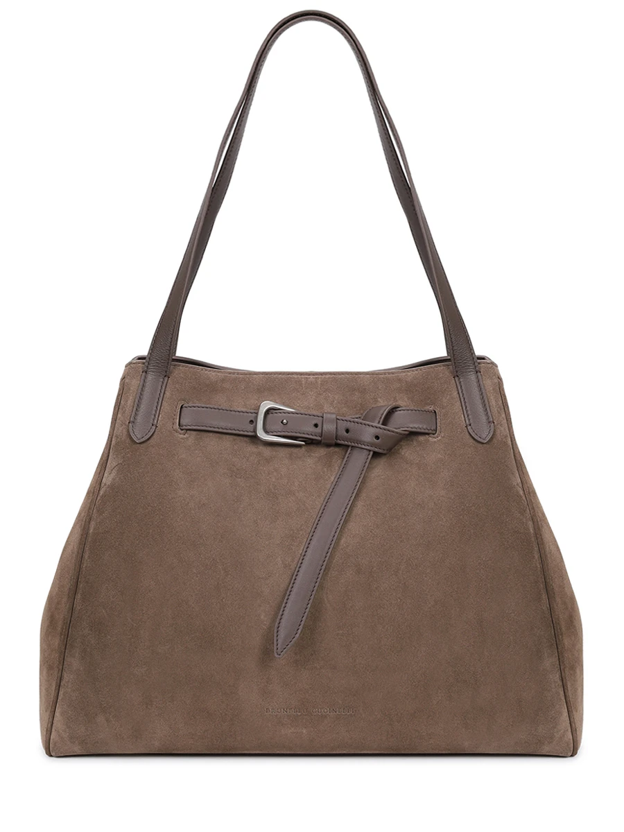 Сумка замшевая BRUNELLO CUCINELLI MBDLD2624 C8769 Коричневый 