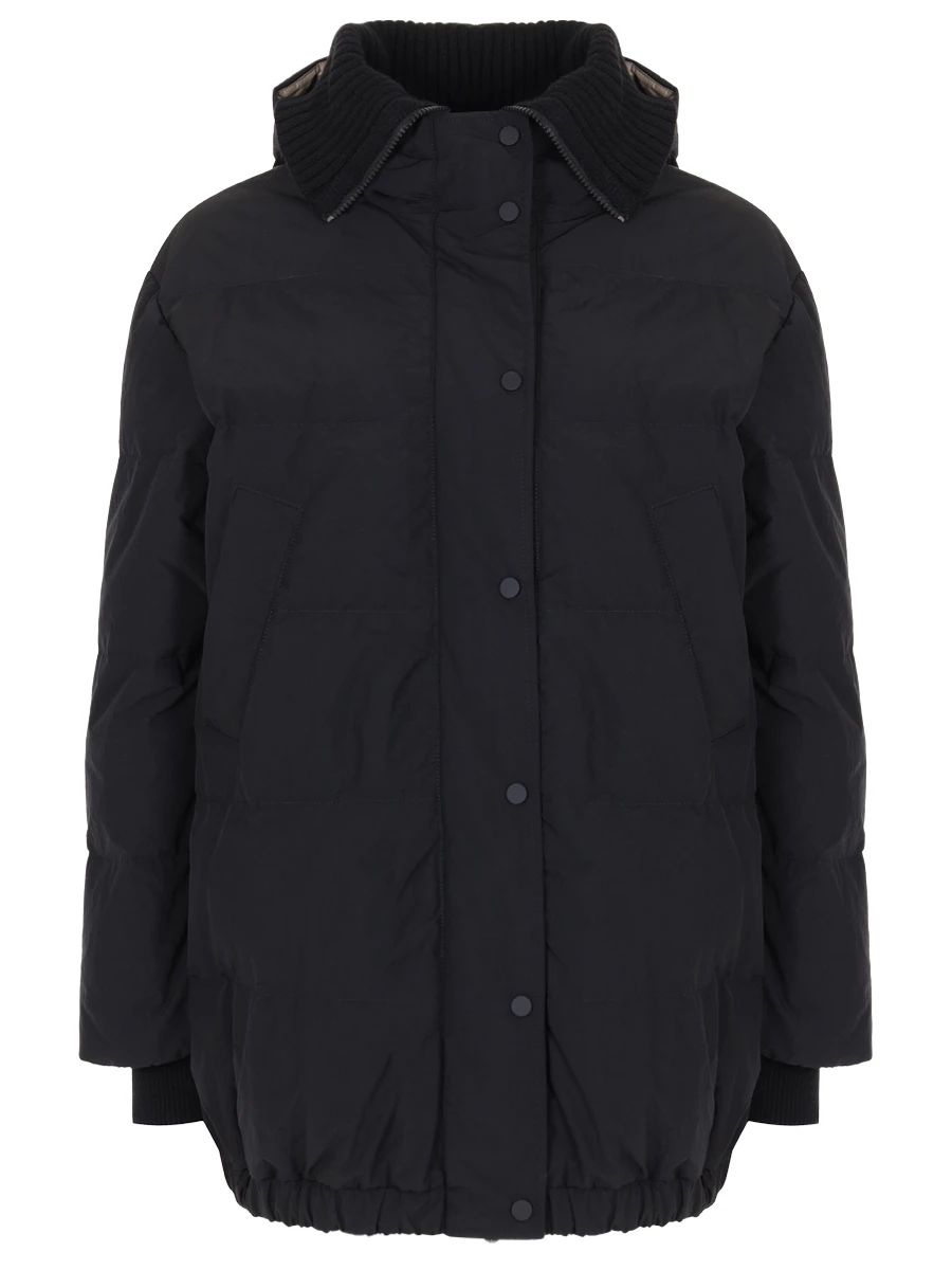 Пуховик стеганый BRUNELLO CUCINELLI MD5997921 C101 Черный 