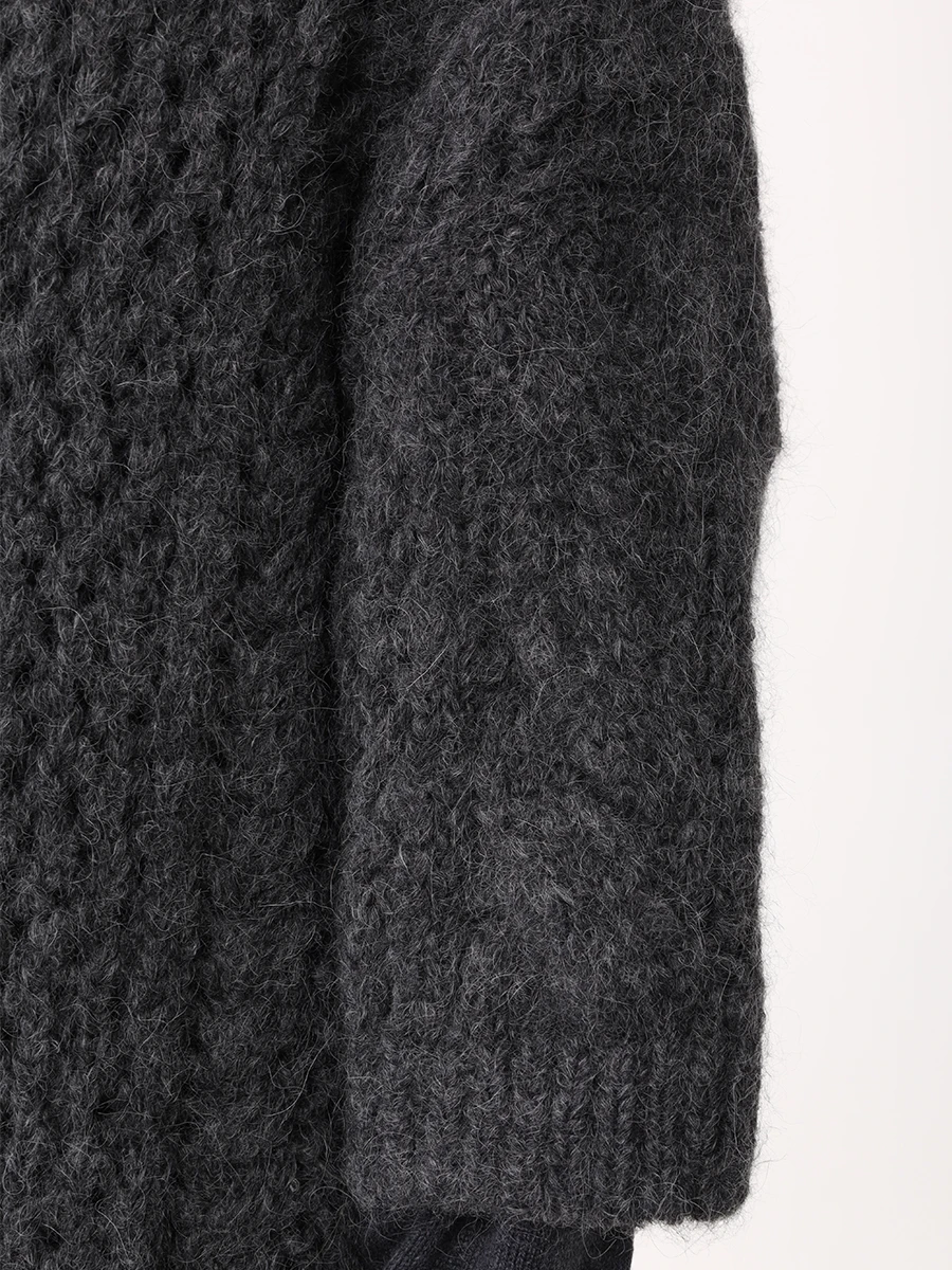 Джемпер из альпака BRUNELLO CUCINELLI MDU336100 C079 Серый  Фото 5
