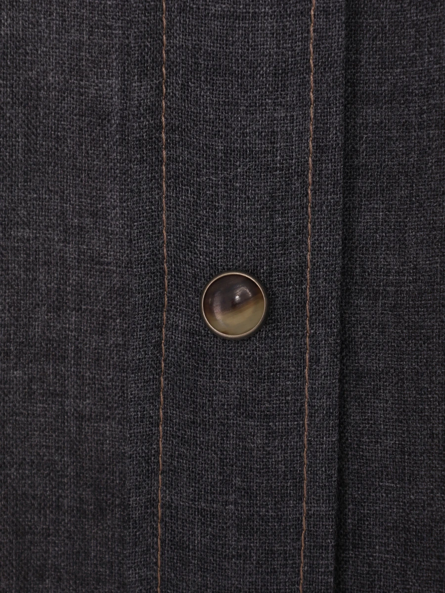 Рубашка шерстяная BRUNELLO CUCINELLI MD920MJ986 C001 Серый  Фото 6