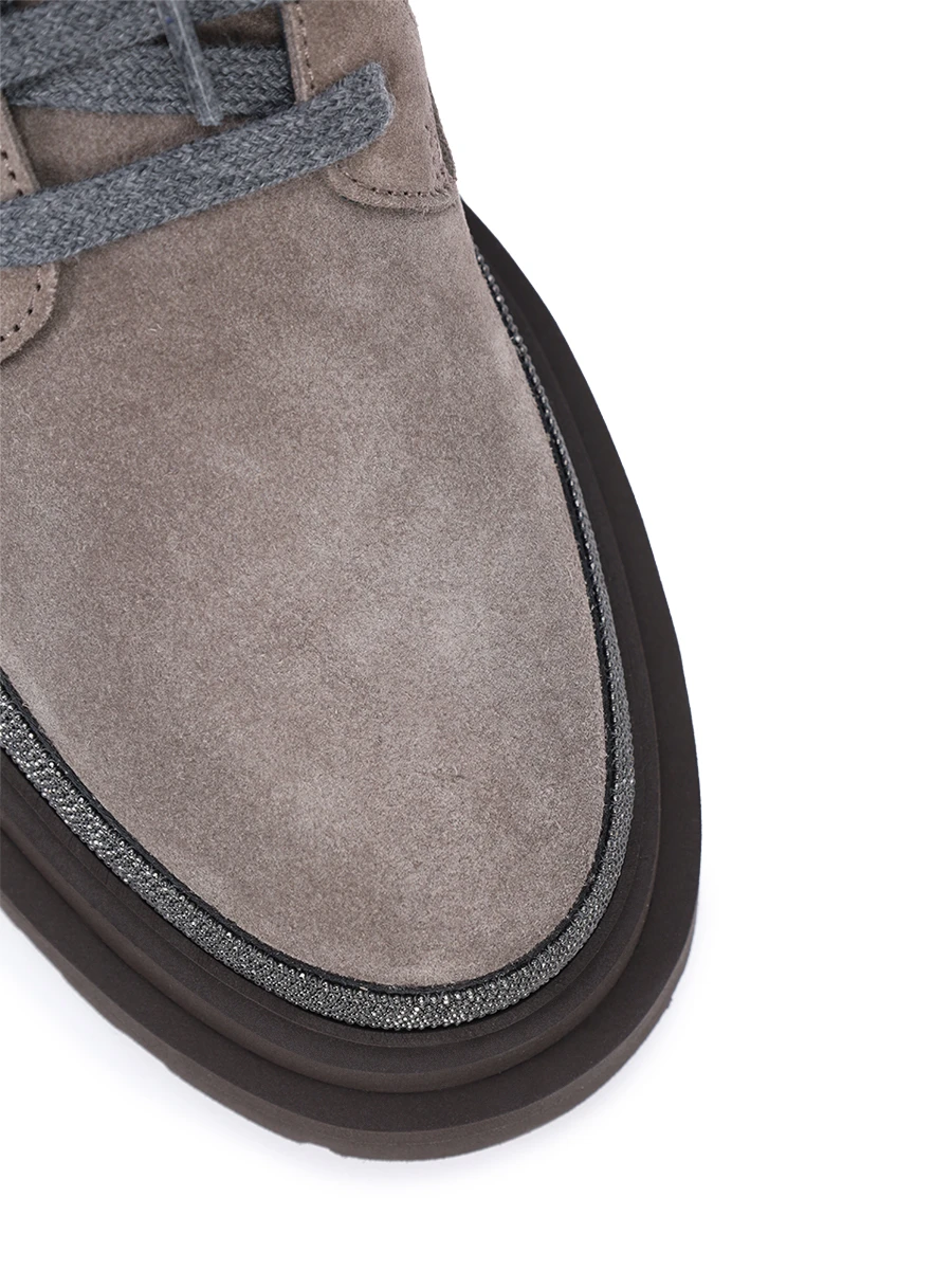 Ботинки замшевые BRUNELLO CUCINELLI MZSFG2767P C8212 Бежевый  Фото 5