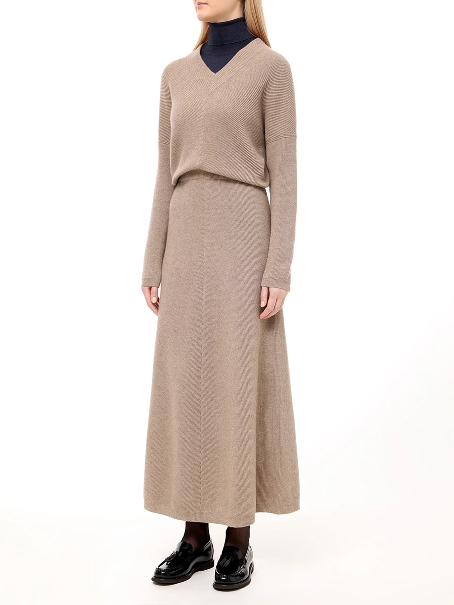 Платье кашемировое BRUNELLO CUCINELLI M12192A92 C077 Бежевый  Фото 4