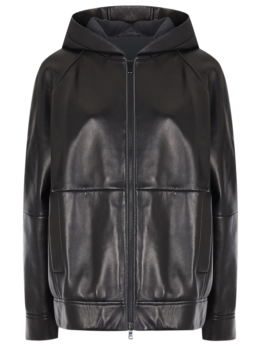 Куртка кожаная BRUNELLO CUCINELLI MPNGI7949 C101 Черный 