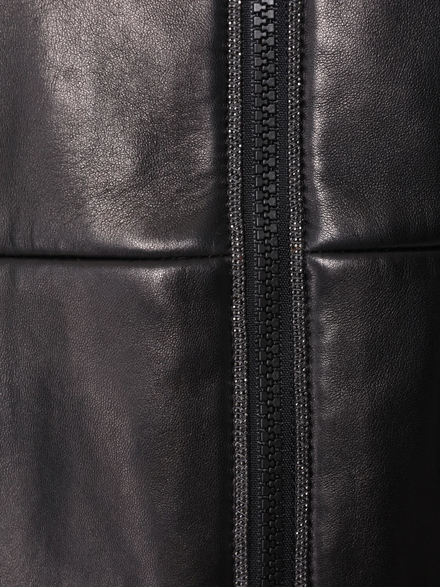 Куртка кожаная BRUNELLO CUCINELLI MPNGI7949 C101 Черный  Фото 6