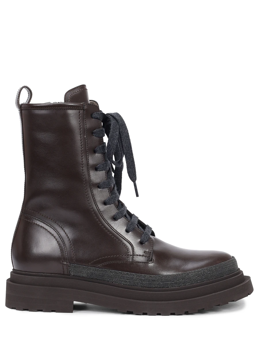 Ботинки кожаные BRUNELLO CUCINELLI MZOLG2767P C8279 Коричневый 