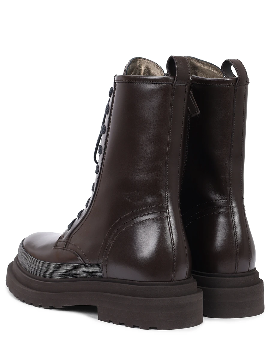 Ботинки кожаные BRUNELLO CUCINELLI MZOLG2767P C8279 Коричневый  Фото 4