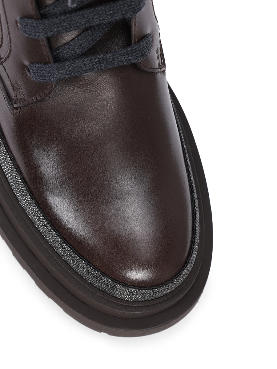 Ботинки кожаные BRUNELLO CUCINELLI MZOLG2767P C8279 Коричневый  Фото 5