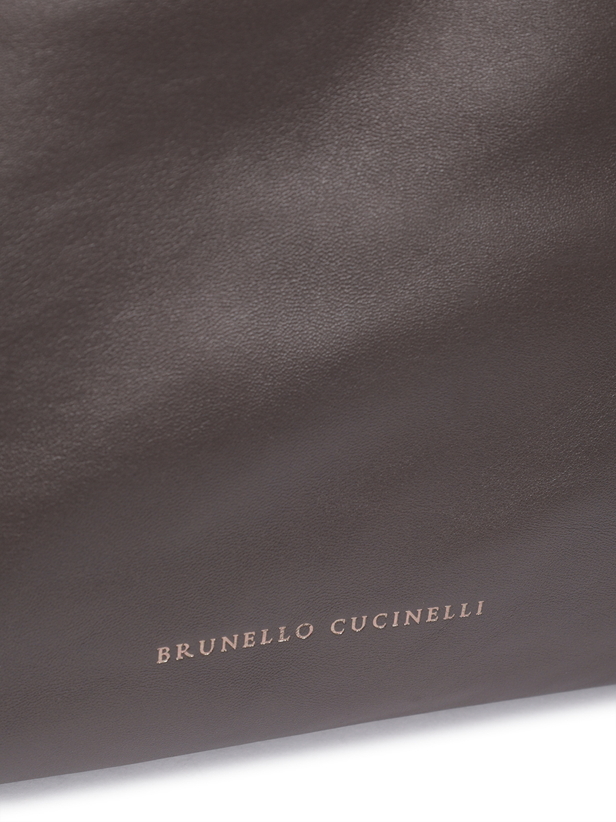 Сумка кожаная BRUNELLO CUCINELLI MBGPD3611 C8279 Коричневый  Фото 4