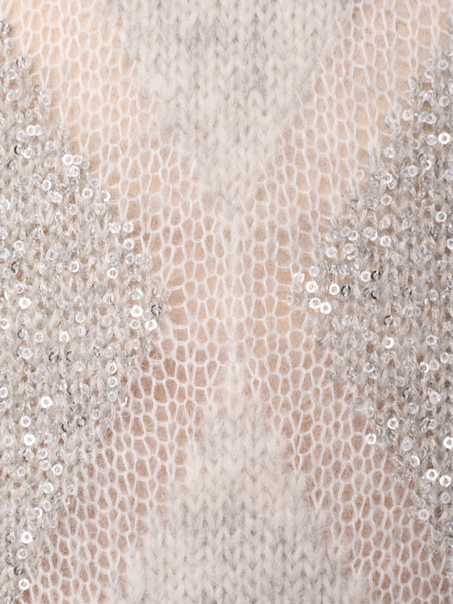 Свитер из шерсти и мохера BRUNELLO CUCINELLI MCM518803 CXL37 Серый  Фото 6