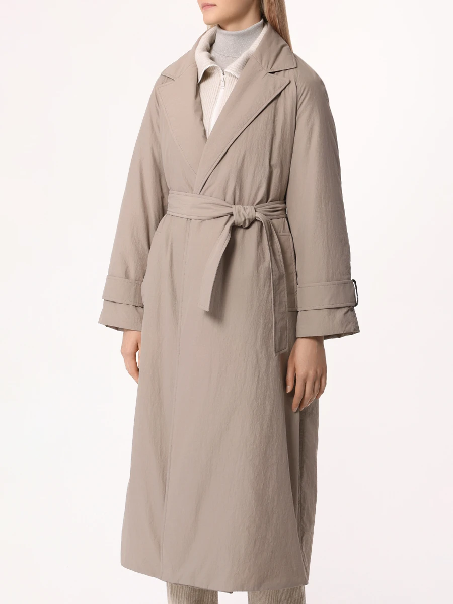 Плащ утепленный BRUNELLO CUCINELLI MD5999897 C9123 Бежевый  Фото 4