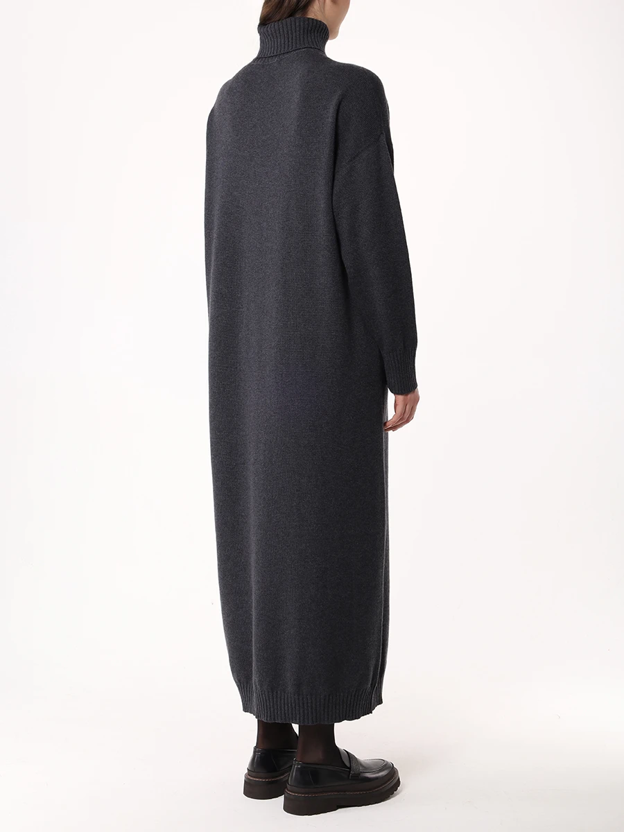 Платье кашемировое BRUNELLO CUCINELLI M12723A93 CG266 Серый  Фото 3