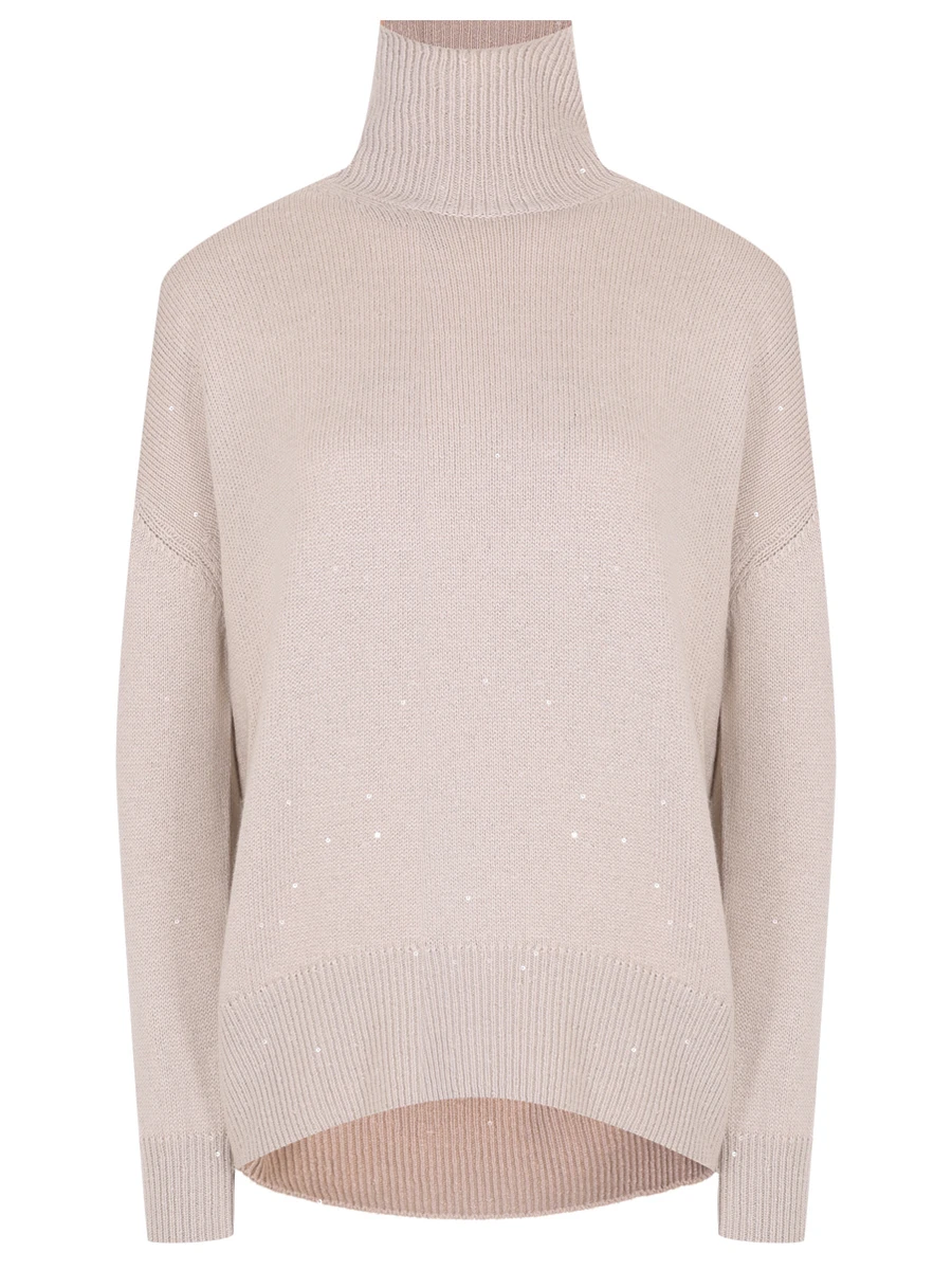 Свитер кашемировый BRUNELLO CUCINELLI M73539914 CN058 Бежевый 