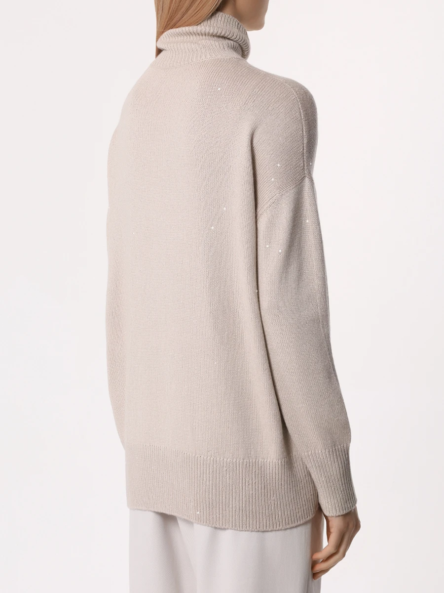Свитер кашемировый BRUNELLO CUCINELLI M73539914 CN058 Бежевый  Фото 3