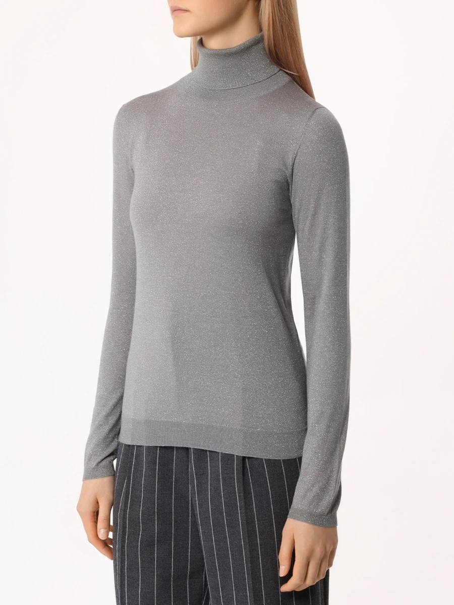 Водолазка кашемировая BRUNELLO CUCINELLI M41800063 C9510 Серый  Фото 4