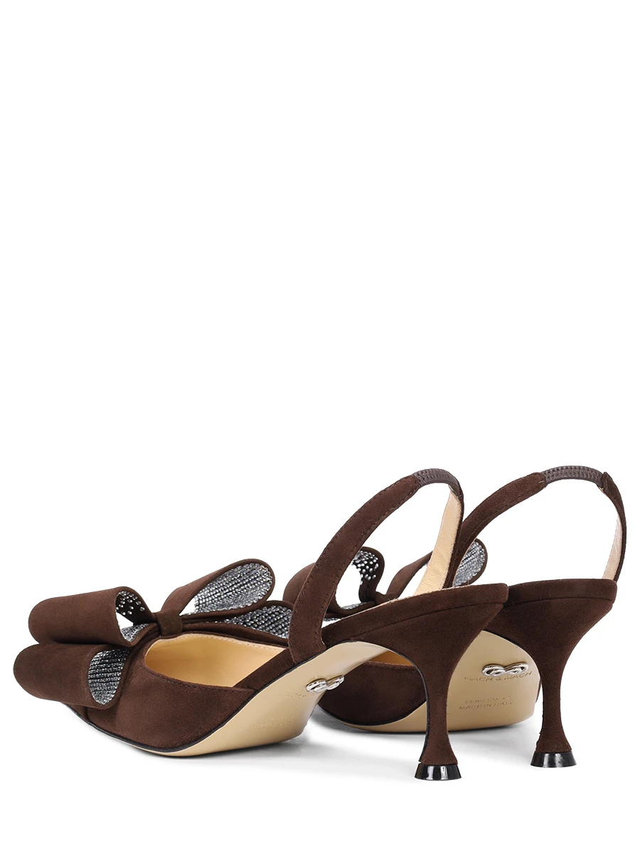 Туфли замшевые Le Cadeau MACH&MACH PF24-S0577-65-SUE-DKB Коричневый  Фото 4