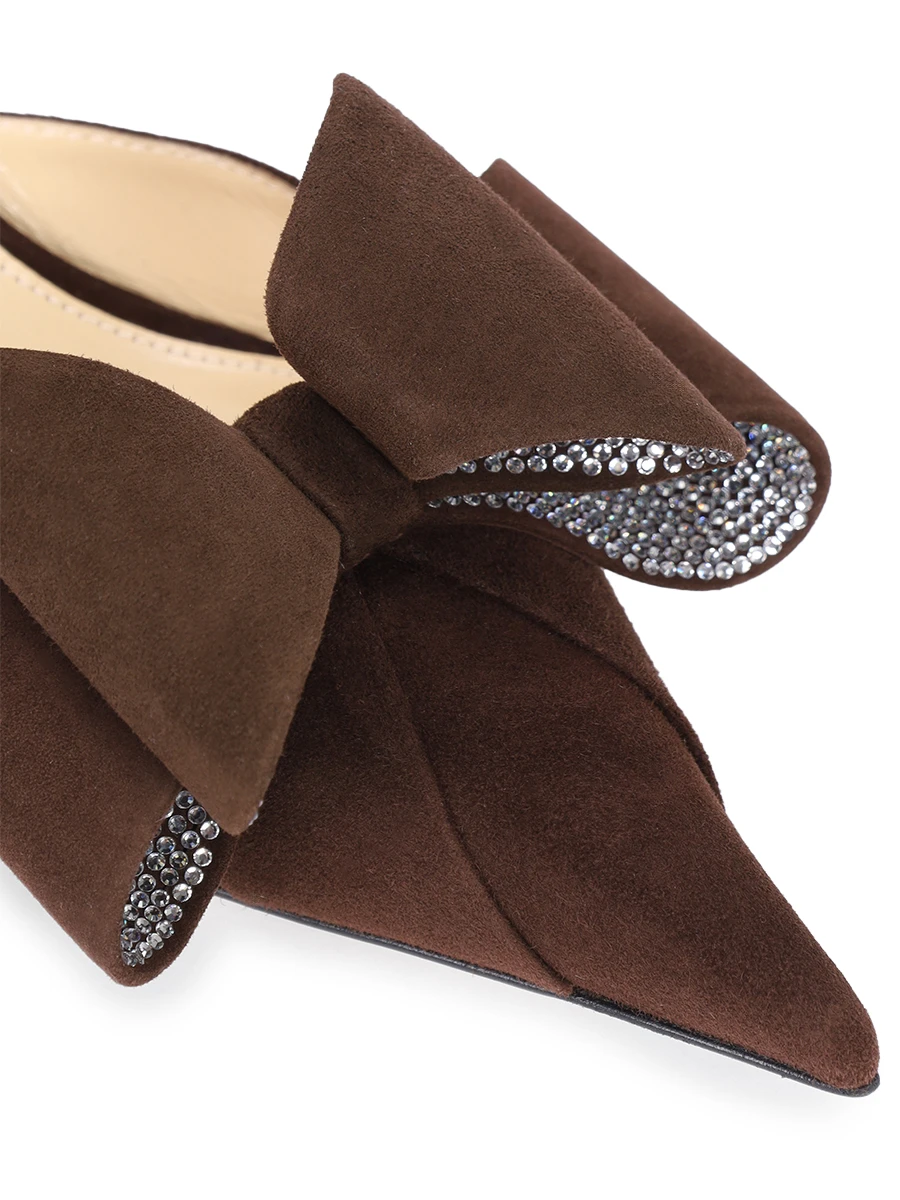 Туфли замшевые Le Cadeau MACH&MACH PF24-S0577-65-SUE-DKB Коричневый  Фото 5