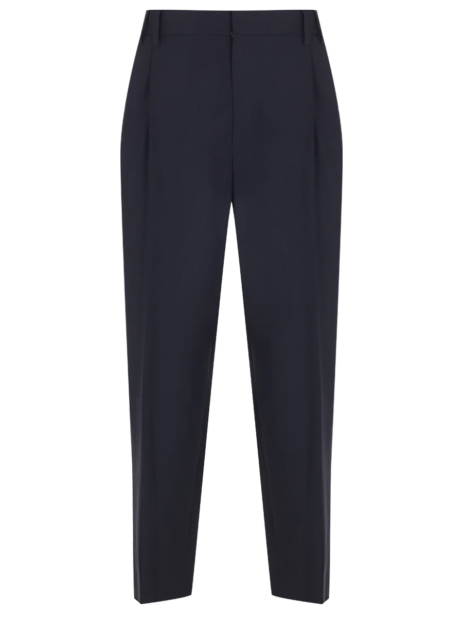 Брюки шерстяные BRUNELLO CUCINELLI M0W07P8308 C060 Темно- Синий 