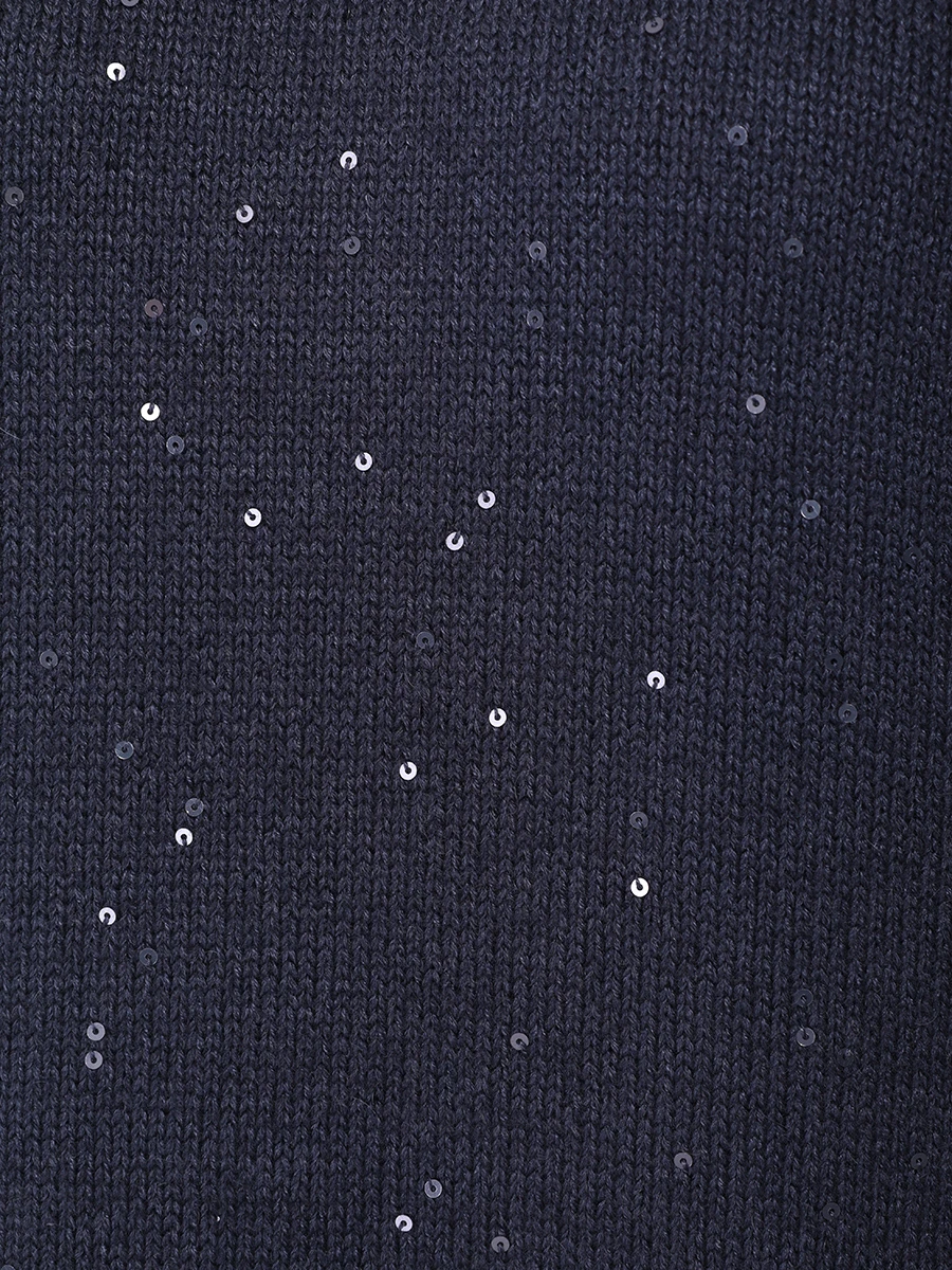 Свитер кашемировый BRUNELLO CUCINELLI M73539914 CJ786 Темно- Синий  Фото 6