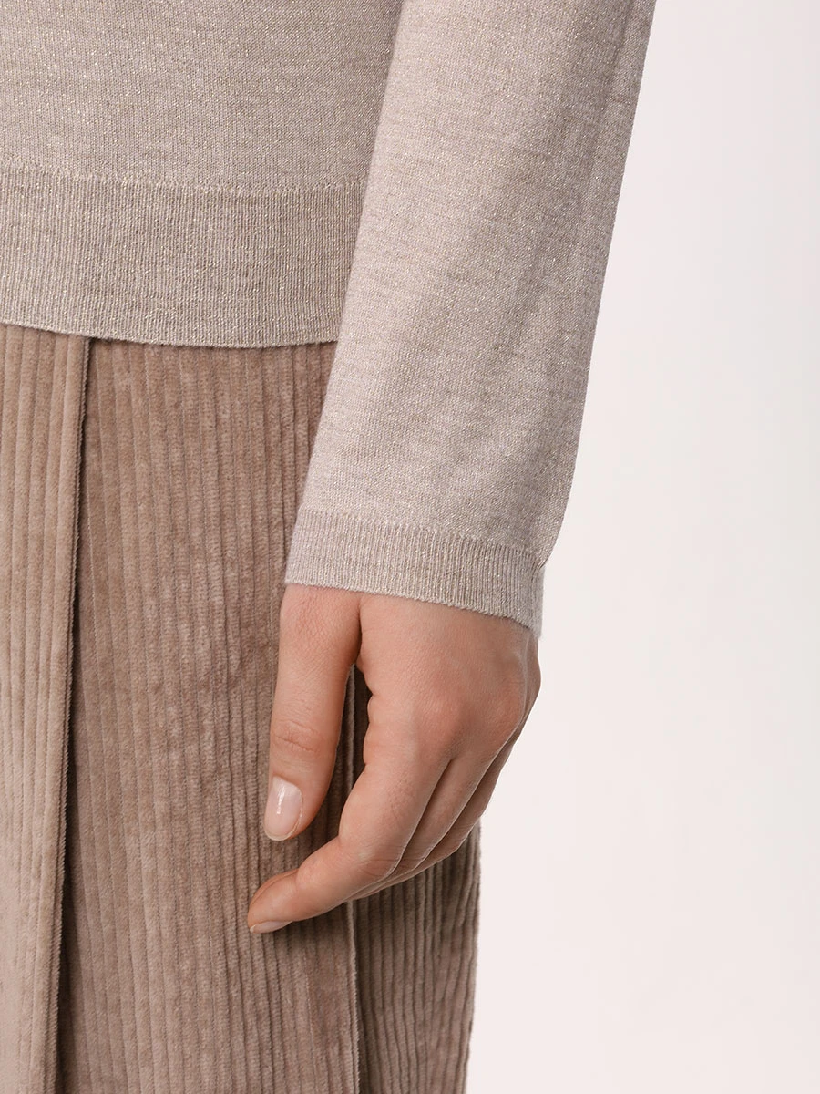 Водолазка кашемировая BRUNELLO CUCINELLI M41800063 C067 Бежевый  Фото 5