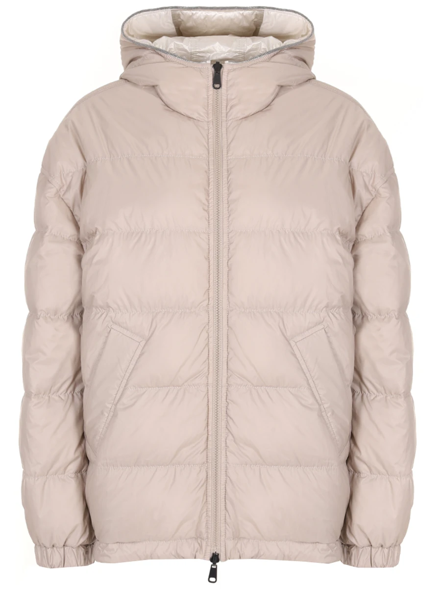 Пуховик двусторонний BRUNELLO CUCINELLI ML1597861 C130 Серебряный  Фото 7