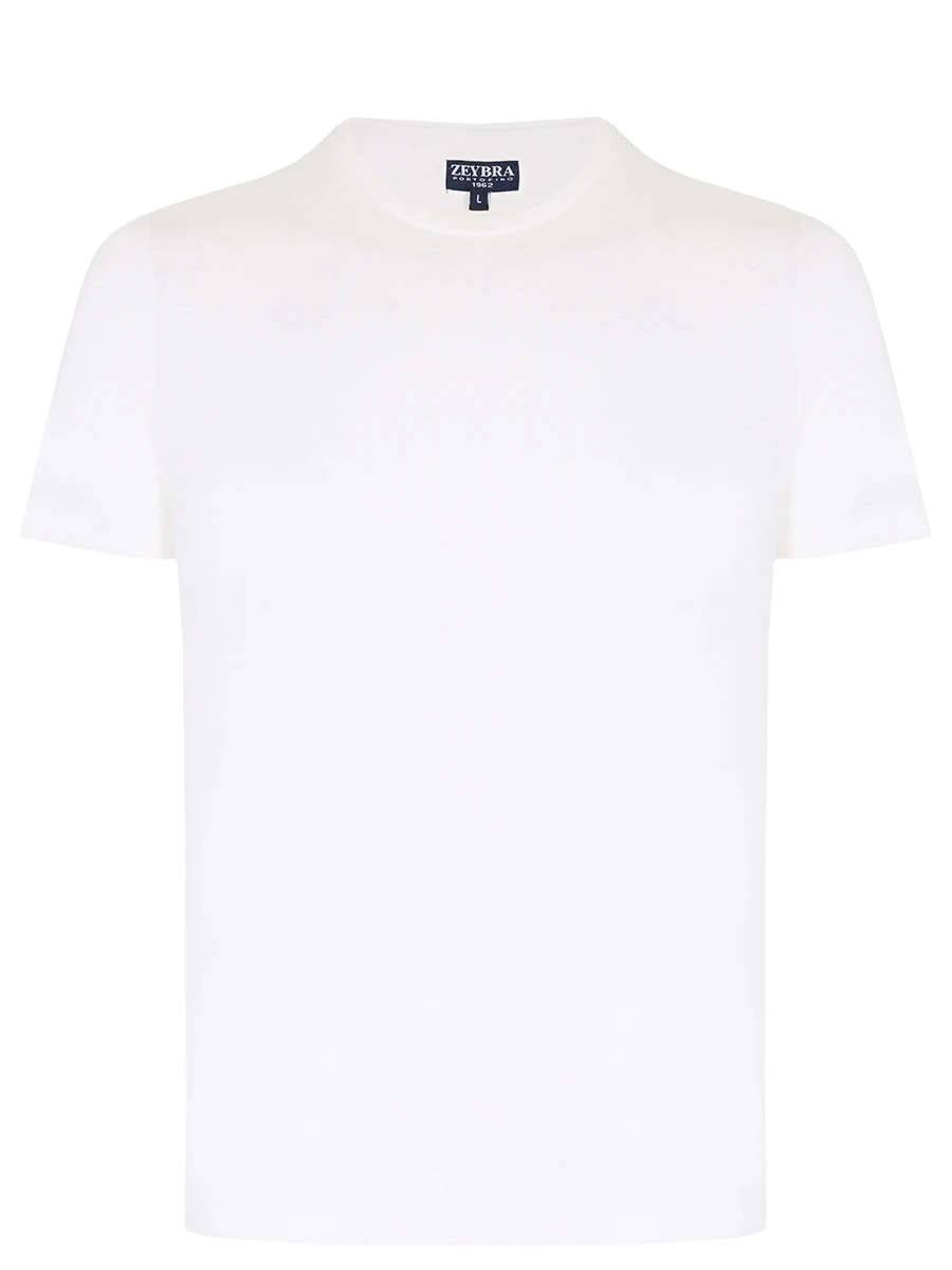 Футболка льняная ZEYBRA PORTOFINO_R AUT001/BIANCO Белый 