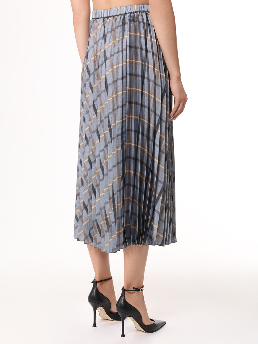 Юбка плиссированная ELENA MIRO 1005Z0478501 Серый  Фото 3