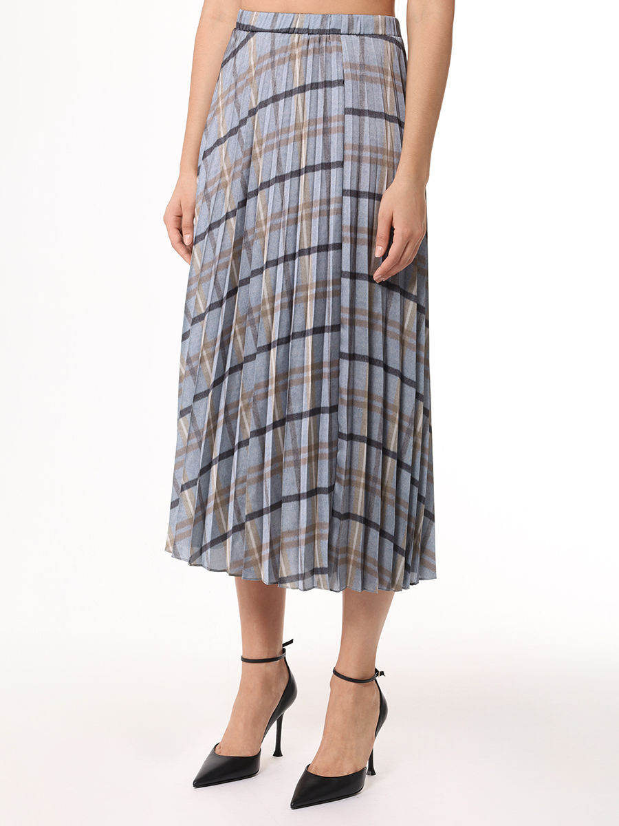 Юбка плиссированная ELENA MIRO 1005Z0478501 Серый  Фото 4