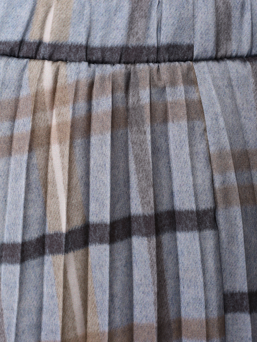 Юбка плиссированная ELENA MIRO 1005Z0478501 Серый  Фото 5