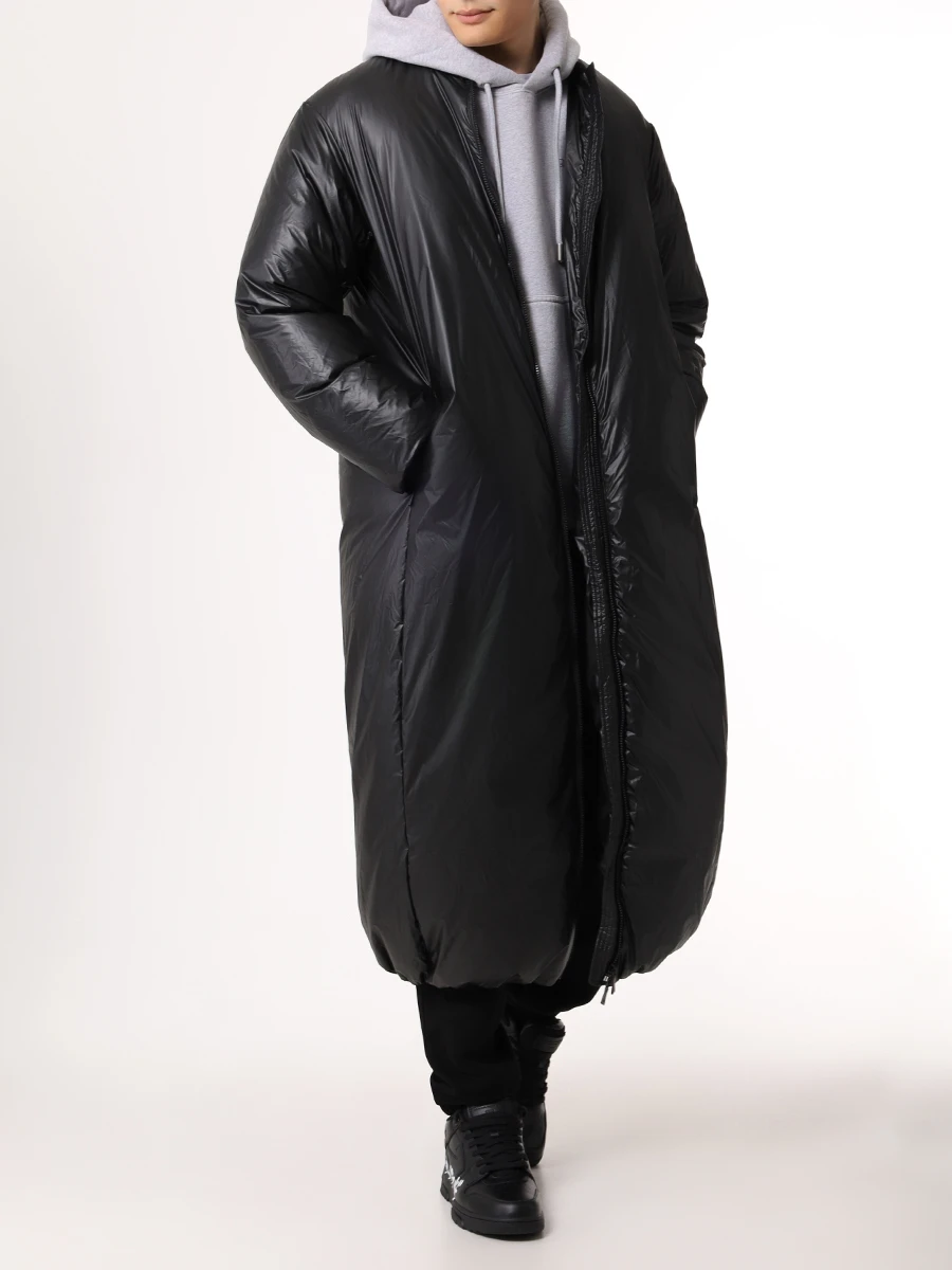 

Пуховик однотонный, Черный, 10AM686/8507