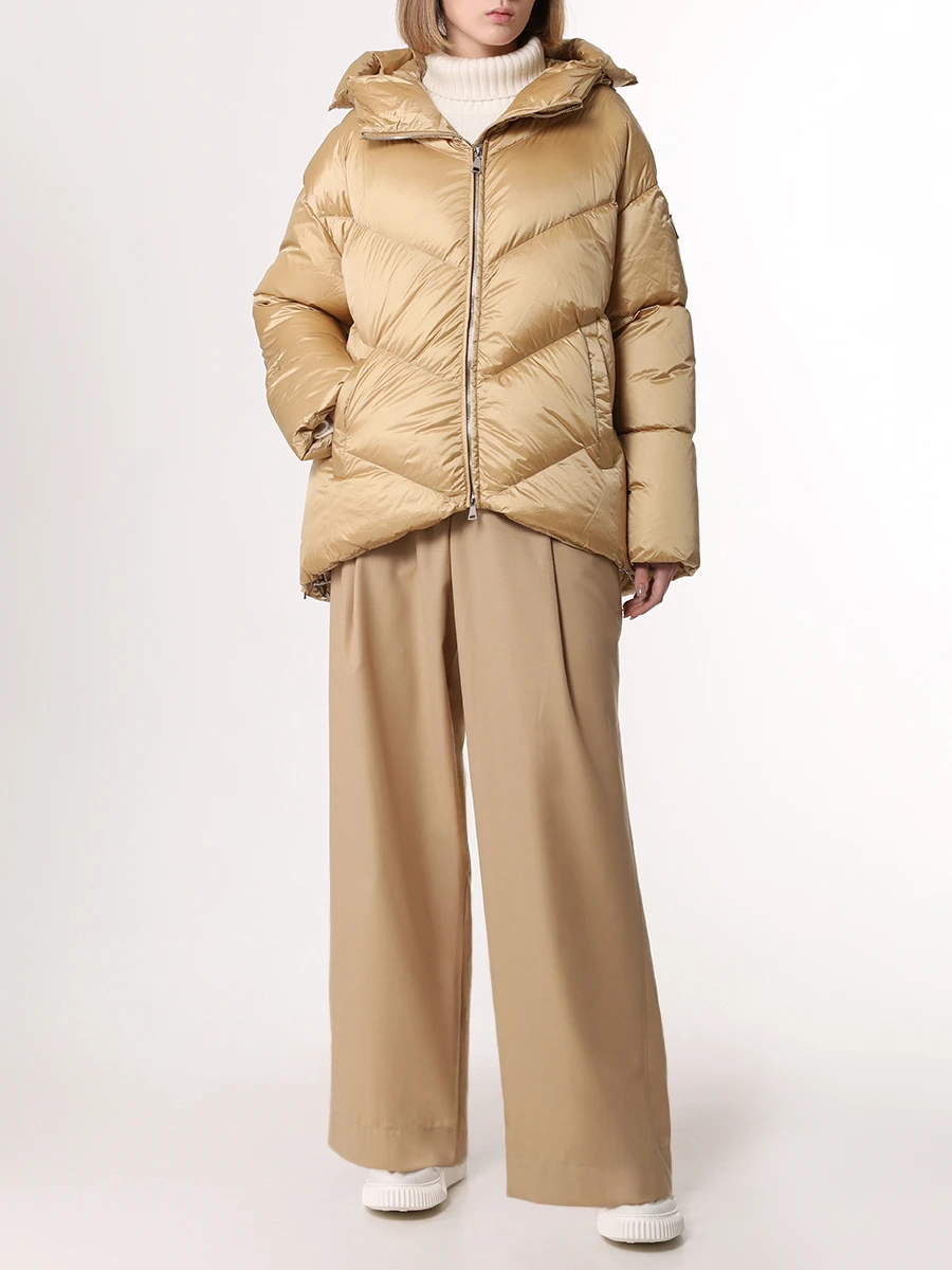 Пуховик стеганый ADD 10AW341/7712 Бежевый  Фото 2