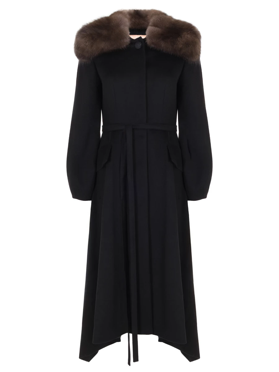 Пальто шерстяное ELISABETTA 74-39м 0091/55 Черный 