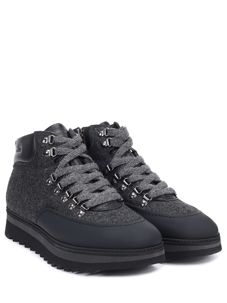 Ботинки текстильные на меху BLU BARRETT MEGEVE-13146.3 Черный  Фото 2