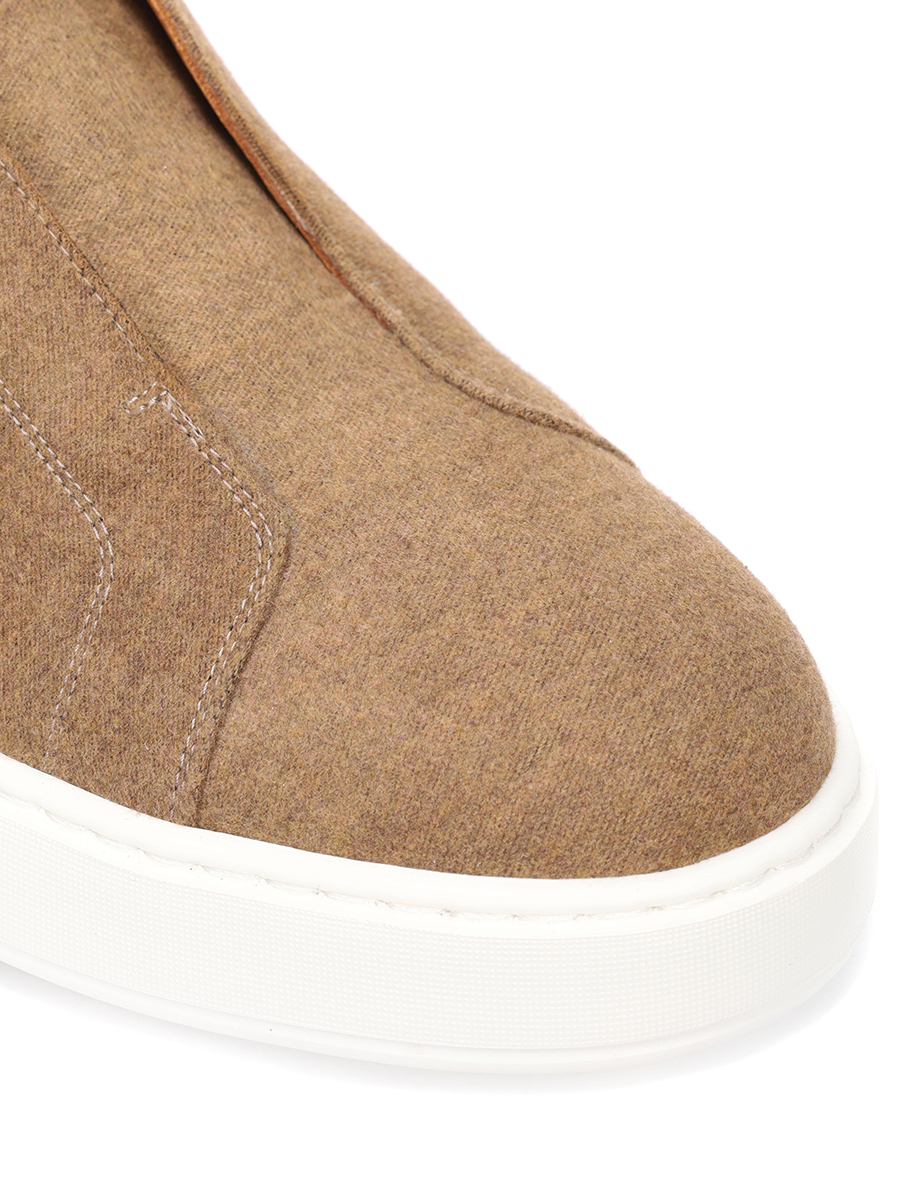 Кеды текстильные SANTONI MBCG21995BARTANUE10 Коричневый  Фото 5