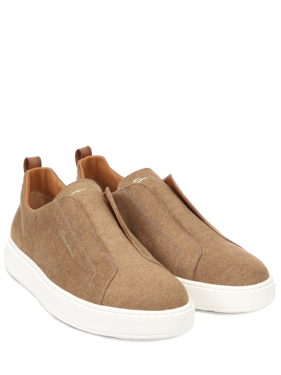 Кеды текстильные SANTONI MBCG21995BARTANUE10 Коричневый  Фото 2
