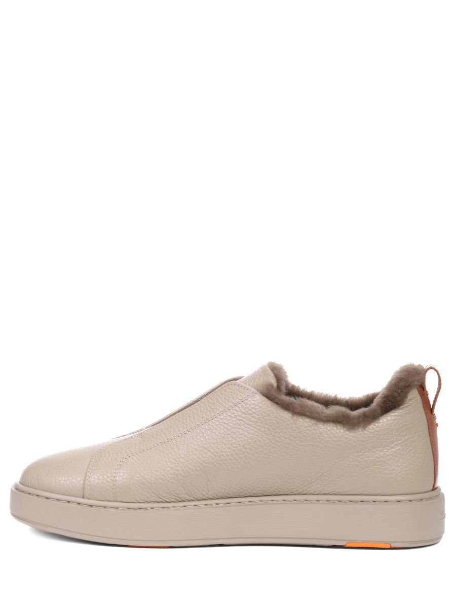 Кеды кожаные на меху SANTONI MBCG21995TARPLLDM45 Бежевый  Фото 3