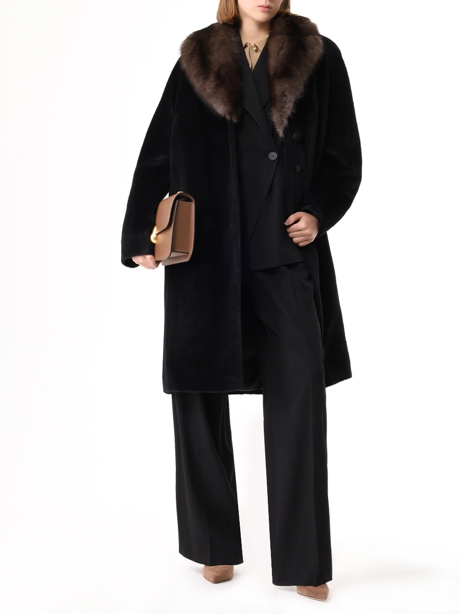 

Пальто из альпака, Черный, 72-45/1м