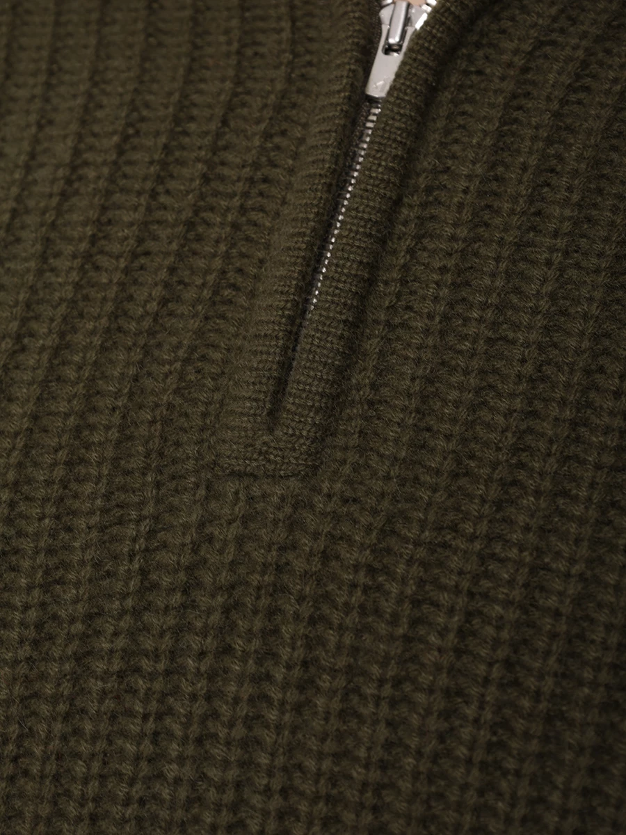 

Свитер кашемировый, Зеленый, KNJP24176/DARK OLIVE
