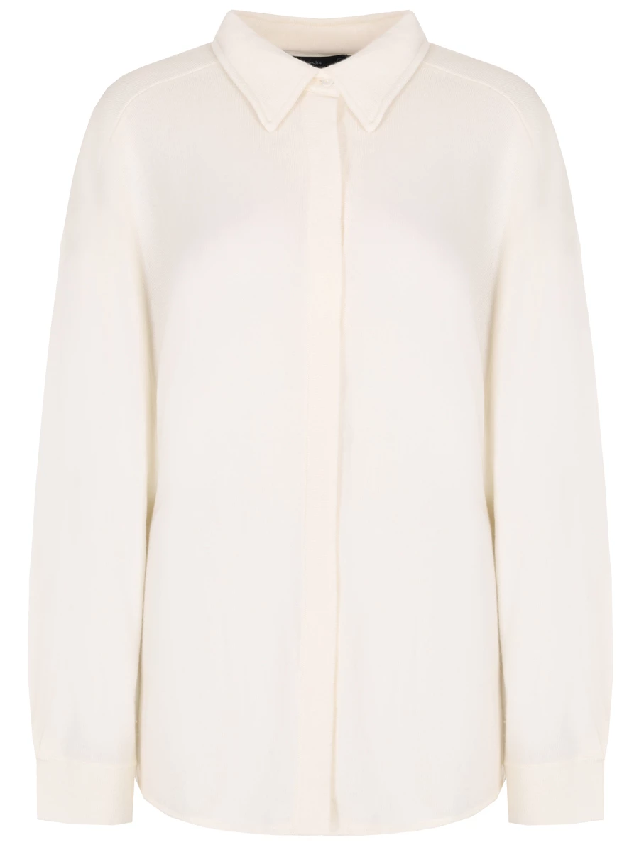 

Рубашка кашемировая, Кремовый, KNCD22140B/IVORY